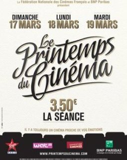 Le Printemps du cinéma 2013 : du dimanche 17 mars au mardi 19