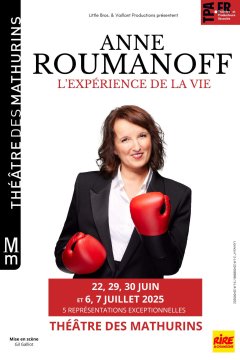 Anne Roumanoff au théâtre des Mathurins à Paris